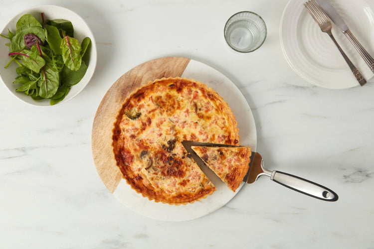 Smoked Salmon and Broccoli Quiche