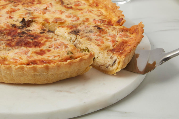 Smoked Salmon and Broccoli Quiche