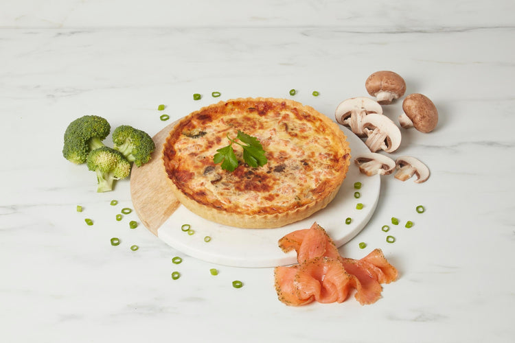 Smoked Salmon and Broccoli Quiche